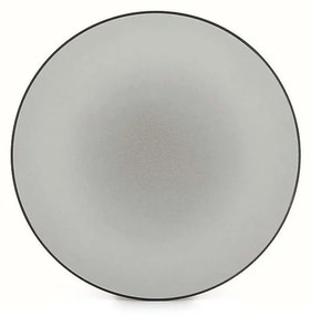Πιάτο Γλυκού Equinoxe RV649494K6 21,5x21,5x2,5cm Grey Revol Πορσελάνη