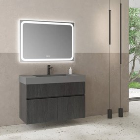 Furnibath M 101 - Βάση Επιπλου με Solid Νιπτηρα 101x47 - MDF 6021 GLOSS