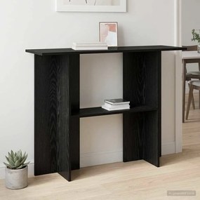vidaXL Τραπέζι κονσόλας Μαύρη Δρυς 100 x 30 x 75 εκ Επεξεργασμένο Ξύλο