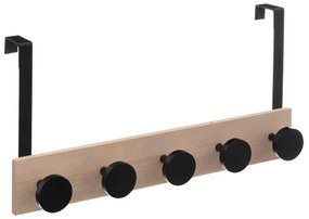 Κρεμάστρα Πόρτας 5 Θέσεων (50x11x24) F-V Hooks Black 181346