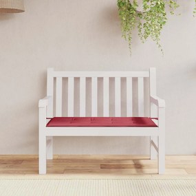 vidaXL Μαξιλάρι Πάγκου Κήπου Μπορντό 120x50x4 εκ. Ύφασμα Oxford
