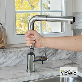 Armando Vicario Fluo 18584 Chrome - Μπαταρία Κουζίνας Διαιρούμενη