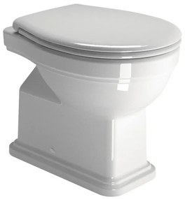 GSI Classic 871100C Λεκάνη Υψηλής Πίεσης Πισωστόμια 54cm με Κάλυμμα Βακελίτη Λευκό Soft Close αποσπώμενο