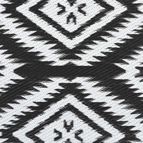 vidaXL Χαλί εξωτερικού χώρου ARAKIL Μαύρο 120x180 cm PP