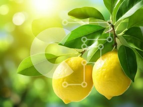 Intra Συλλεκτικό Ξύλινο Παζλ Plywood 4mm - Λεμόνια σε ένα κλαδί στο φως του ήλιου Σε Ξύλινο Κουτί - Διαστάσεις: 10x10 cm – 25 κομμάτια