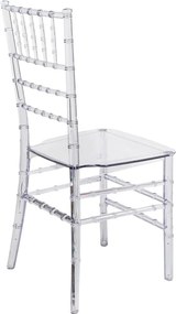 Καρέκλα Tiffany pakoworld διάφανο pc 38x38.5x88εκ