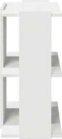 vidaXL Βιβλιοθήκη 3 επιπέδων Λευκό 60x30x60 cm Ξύλινη κατασκευή