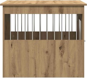 vidaXL Έπιπλα κλουβιού σκύλου Artisan Oak 55x75x65 cm