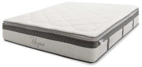 Στρώμα Utopia Pocket Spring Με Ανώστρωμα 30-32cm 150x200cm White-Grey Double Foam