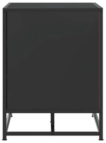 vidaXL Παπουτσοθήκη Μαύρη 84x40x53,5εκ. από Επεξεργασμένο Ξύλο μέταλλο