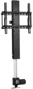 VEVOR Motorized TV Lift Stroke Length 28 Inches Motorized TV Mount Fit for 26-57 Inch TV Lift with Remote Control Height Adjustable 28 Inch Load Capacity 132 Lbs