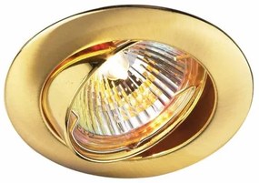 Χωνευτό Σποτ Φωτιστικό Οροφής MR16 50W LN129A/B Στρογγυλό Sunlight-LN129A/B SG G4-Χρυσό LN129A/B SG G4