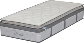 Στρώμα Utopia pakoworld pocket spring με ανώστρωμα 30-32cm 90x190εκ