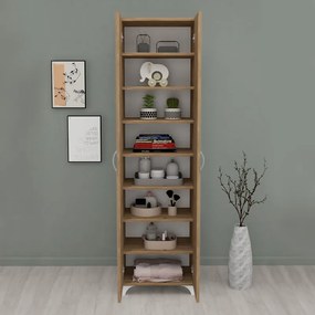 Ντουλάπα - Παπουτσοθήκη Lilly Megapap χρώμα pine oak 49x32x178εκ.