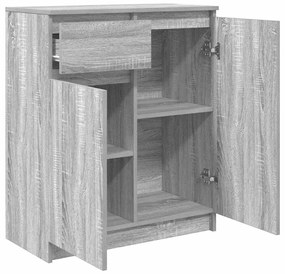 Συρταριέρα με Συρτάρια Γκρι Sonoma 71x35x84 εκ. από Επεξ. Ξύλο - Γκρι