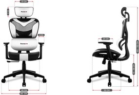 Καρέκλα Gaming Huzaro Combat 8.0-Leuko