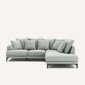 Γωνιακός καναπές από ύφασμα μελανζέ, ARMENTO