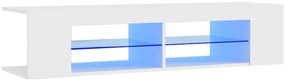 vidaXL Έπιπλο Τηλεόρασης με LED Λευκό 135x39x30 εκ.