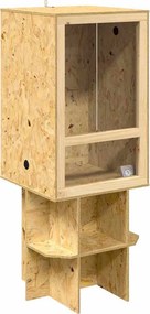 vidaXL Terrarium Καφέ 50 x 50 x 130 εκ OSB