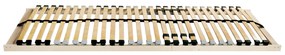 vidaXL Βάση κρεβατιού με λάμες Καστανό 70 x 190 cm Στερεό Ξύλο Μηλιάς