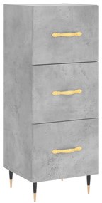 vidaXL Ντουλάπι Γκρι Σκυροδέματος 34,5x34x90 εκ. Επεξεργασμένο Ξύλο