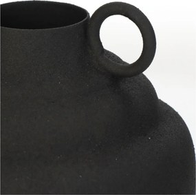 Βάζο ArteLibre Μαύρο Μέταλλο 13x13x19.5cm