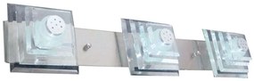 Φωτιστικό Τοίχου - Απλίκα MX600263A 60x13x15cm 3xG4 40W Nickel-Clear Aca