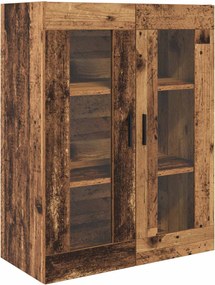 vidaXL Highboard με συρτάρι 2 pcs Παλιό Ξύλο Επεξεργασμένο ξύλο