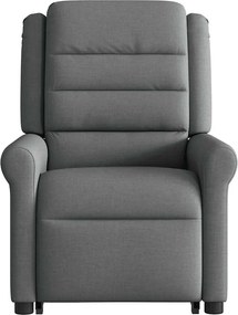 vidaXL Πολυθρόνα Ηλεκ. Ανακλινόμενη Ανύψωση Σκ. Γκρι Υφασμάτινη