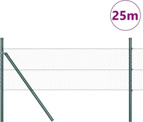 vidaXL Στύλος Περιφράξεων Πράσινο 25 x 0,8 μ (25 χλστ δίχτυ)