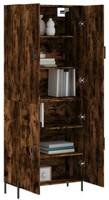 vidaXL Ντουλάπι Καπνιστή Δρυς 69,5x34x180 εκ. από Επεξεργασμένο Ξύλο
