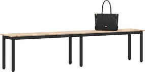 vidaXL παγκάκι Φυσικό 200 x 35 x 45 εκ Στερεά ξυλεία πεύκου