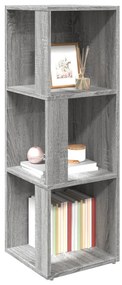 vidaXL Γωνιακό Έπιπλο Γκρι Sonoma 33x33x100 εκ. από Επεξεργ. Ξύλο