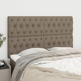 vidaXL Κεφαλάρι Κρεβατιού Μπεζ 160x7x118/128 εκ. Ύφασμα