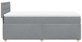 ΚΡΕΒΑΤΙ BOXSPRING ΜΕ ΣΤΡΩΜΑ ΑΝΟΙΧΤΟ ΓΚΡΙ 90X190 ΕΚ. ΥΦΑΣΜΑΤΙΝΟ 3286549