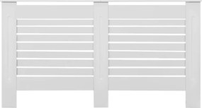 vidaXL Κάλυμμα Καλοριφέρ Λευκό 152 x 19 x 81,5 εκ. από MDF