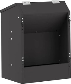 vidaXL Ταΐστρα Χαμστεριών Μαύρο 64.5 x 25.5 x 45.5 εκ.