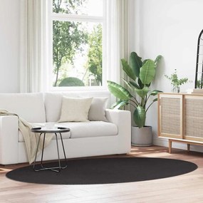 vidaXL Χαλιά χώρου Ωοειδής HUARTE Μαύρο 160 x 230 cm 100% Πολυεστέρας