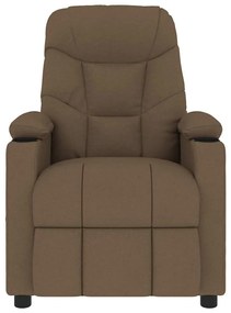 vidaXL Πολυθρόνα Μασάζ Καφέ Υφασμάτινη
