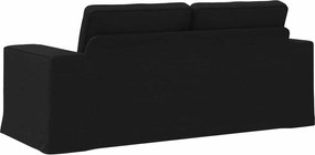 vidaXL Καναπές 140cm Μαύρο Μέταλλο