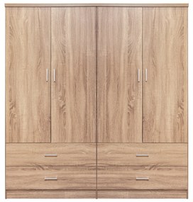 ΣΕΤ 2 ΤΜΧ ΝΤΟΥΛΑΠΑ 4ΦΥΛΛΗ ΜΕ 4 ΣΥΡΤΑΡΙΑ SONAMA 160X42X181 HM11349.02 (1 Τεμμάχια)