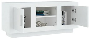 vidaXL Έπιπλο Τηλεόρασης Λευκό 102x35x45 εκ. από Επεξεργασμένο Ξύλο