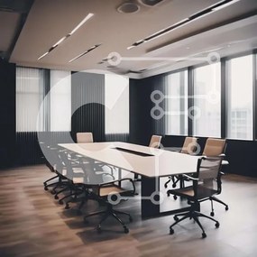 Intra Συλλεκτικό Ξύλινο Παζλ Plywood 4mm - Ευρύχωρη αίθουσα συνεδριάσεων με φυσικό φως Σε Ξύλινο Κουτί - Διαστάσεις Puzzle: 10x10 cm – 25 κομμάτια