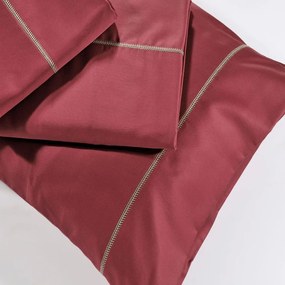 Μαξιλαροθήκες S250/9 Σετ 2τμχ Red Down Town 52X75 100% Cotton Satin