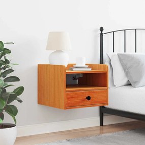 vidaXL Κομοδίνο Καφέ κεριού 38 x 36 x 29.5 εκ Μασίφ ξύλο πεύκου