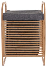 ESTIA ΚΑΛΑΘΙ ΑΠΛΥΤΩΝ BAMBOO ΜΕ ΘΗΚΗ ΠΟΛΥΕΣΤΕΡΑ 40x35x60.5cm