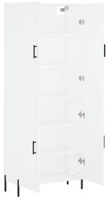vidaXL Ντουλάπι Λευκό 69,5x34x180 εκ. από Επεξεργασμένο Ξύλο