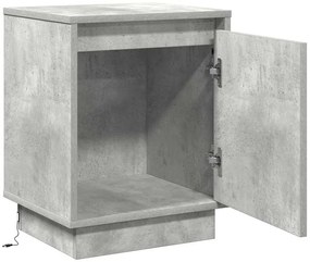 vidaXL Κομοδίνο με Γκρι σκυροδέματος 39 x 34.5 x 50 εκ.