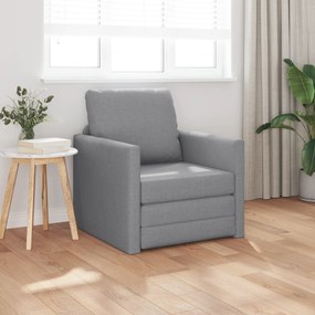 vidaXL Καναπές Κρεβάτι 2 σε 1 Ανοιχτό Γκρι 74x77x81 εκ. Ύφασμα