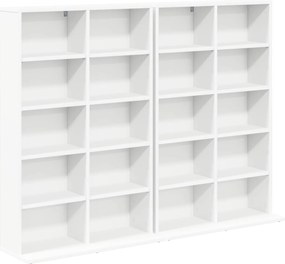 vidaXL Ντουλάπα CD 2 τμχ. Λευκό 65 x 23,5 x 97,5 εκ.